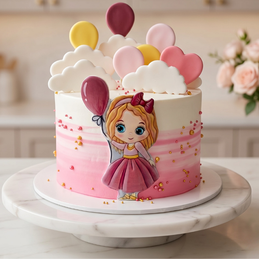 Doll Balloon Cake