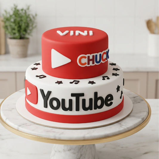 YouTube Theme Cake