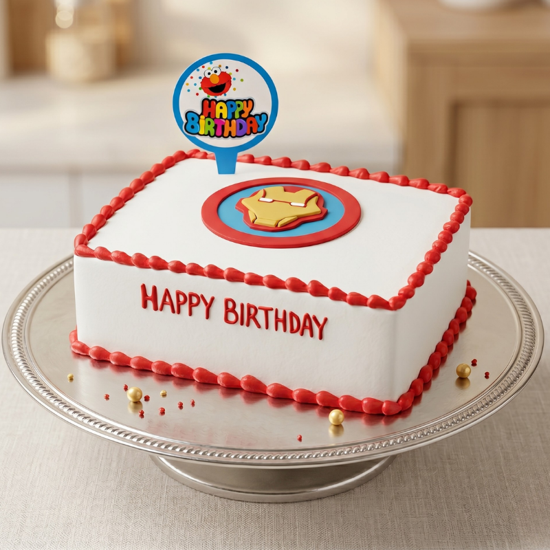 Iron Man Birthday Cake