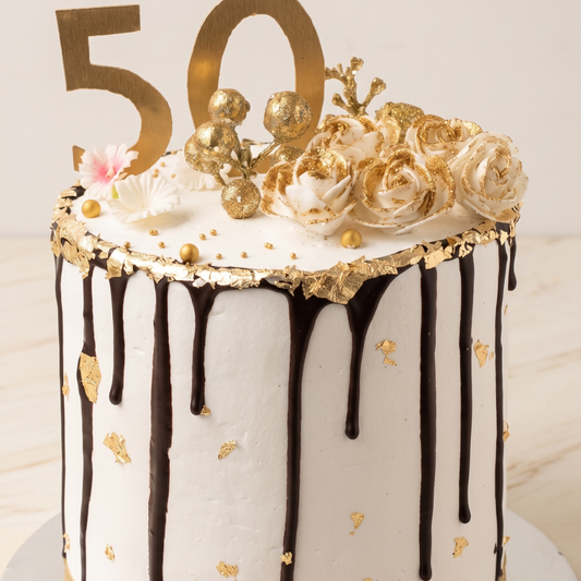 White Gold Luxury Cake