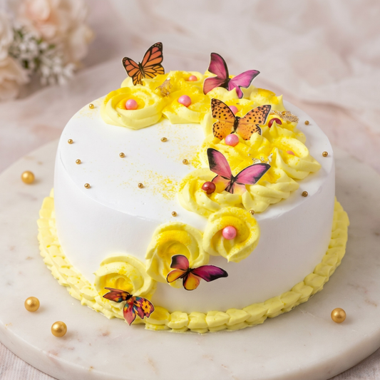 Butterfly Vanilla Cake